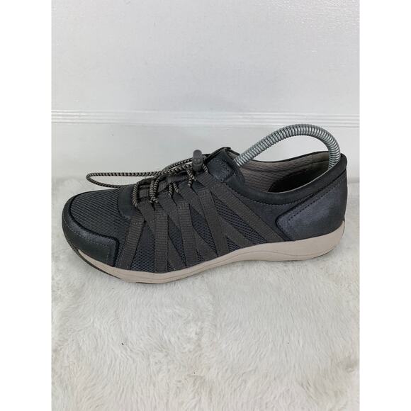 Dansko Honor Sneakers Blue Suede Elastic Laces Women’s Size 7.5W - Picture 5 of 10
